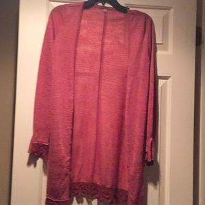 Anthropology Free People Dark Rose Cardigan.  S